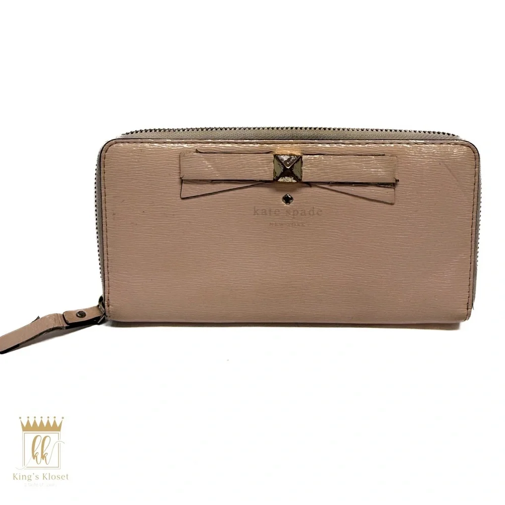 Kate Spade Pink Bow Wallet - Picture 1 of 12